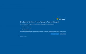 Microsoft macht Ernst - Windows 7 wird nicht mehr supported