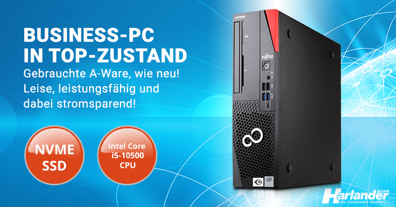 Platzsparender und kostengünstiger Business-PC – Der Fujitsu Desktop Esprimo D7010 SFF